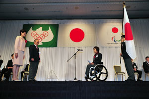 平野大臣からも応援の言葉をいただきました