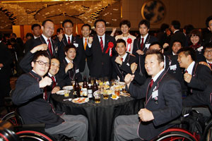 決意表明をする土田主将