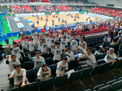 ジャパンパラ競技大会の観戦・ボランティア参加をはじめ、共生社会の実現に向けて様々な活動を行っています